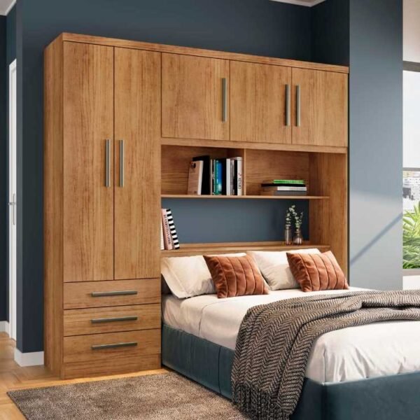 Guarda-Roupa México 5 portas Casal - Cedro