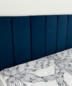 Cabeceira Clean Casal - Azul Veludo