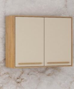 Armário Aéreo de Cozinha Salvador 0,80m - Cinamomo / Off White