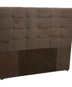 Cabeceira Silas Queen - Marrom Suede