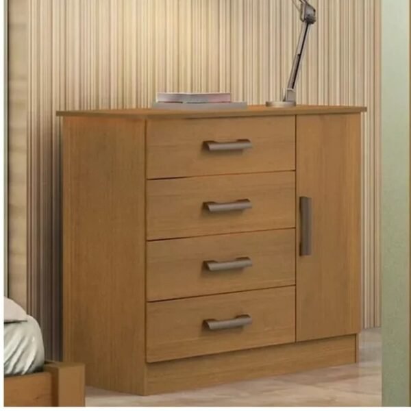 Cômoda sapateira Firenze 4 gavetas 1 porta - Cinamomo