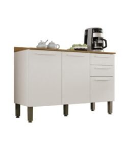 Balcão de Cozinha New Valência 1,20m -  Branco