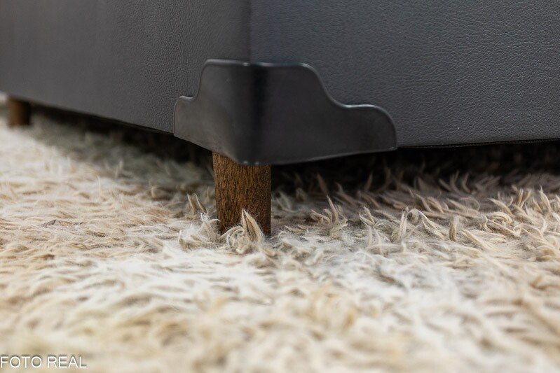 Box Baú Casal Eli Korino Preto Blindado + Colchão Casal Madrid Euro Molas Ensacadas 138x188x75 - Umaflex | Suporta até 240kg - Imagem 6