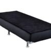 Base Box Sommier Solteiro Corino Preto - 88x188x30