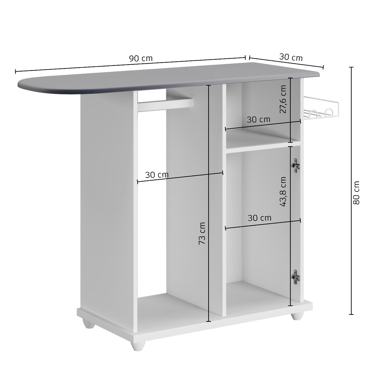 Tábua de Passar Macapá - Branco - Imagem 2