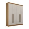 Guarda-Roupa Da Vinci Plus 4 portas e 3 gavetas - Cinamomo/Off White