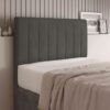 Cabeceira Itália Casal - Cinza Veludo