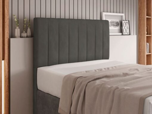 Cabeceira Itália Casal - Cinza Veludo