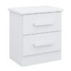 Mesa de cabeceira New Athos 2 gavetas - Branco