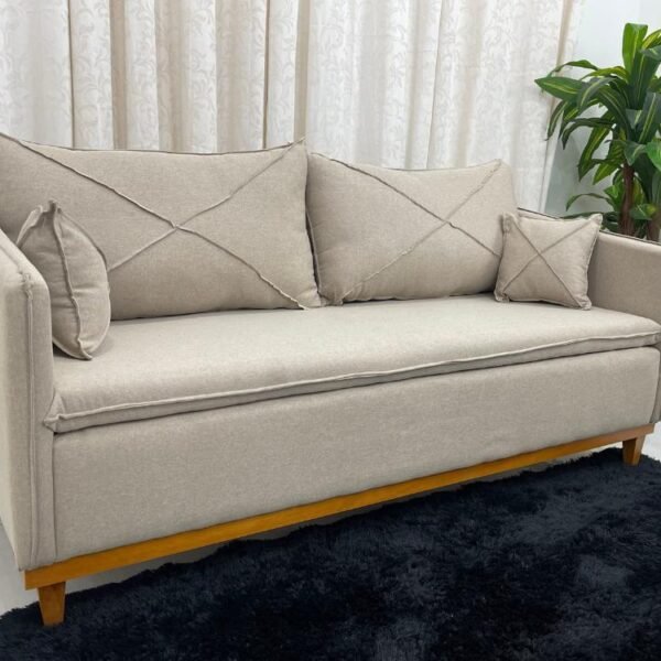 Sofá 2 lugares Lisboa Living 1.80m - Bege Linho