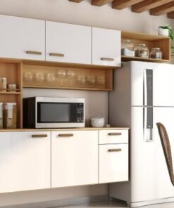 Cozinha Suspensa Manu - Freijó/Off White