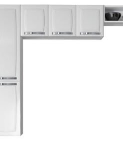 Cozinha Completa Rose 3 peças Aço - Branco