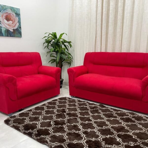 Conjunto de sofá 2 x 3 lugares REF 5014 - Vermelho