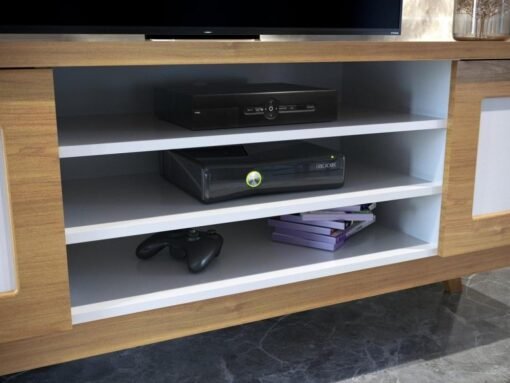 Rack Detroit 65" - Cinamomo/Off white - Imagem 5