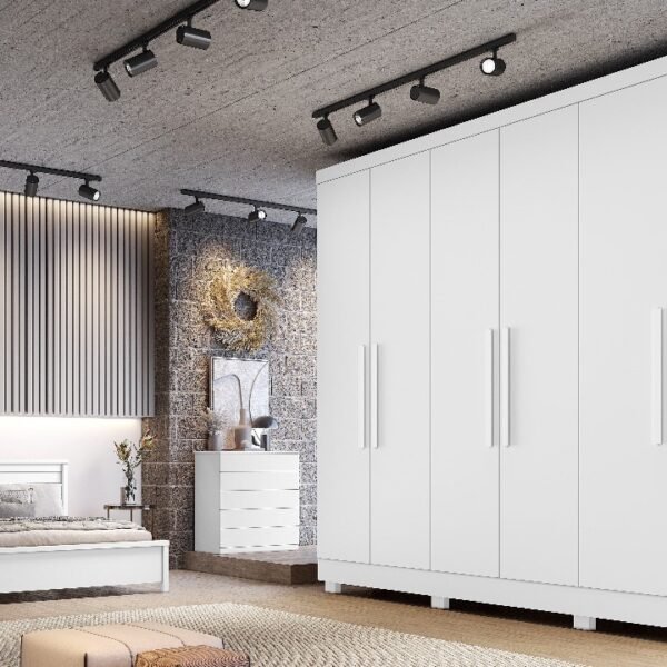 Guarda-Roupa Sergipe 6 Portas - Branco