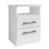 Mesa de cabeceira Firenze 2 gavetas - Branco