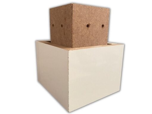 Kit com 8 pés madeira - Branco - Imagem 3