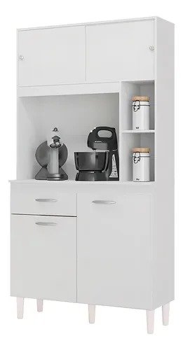 Armário Kit Cozinha Duda 0,90 - Branco - Imagem 2