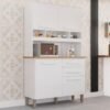 Armário Kit de Cozinha Sofia 4 Portas 2 Gavetas - Branco