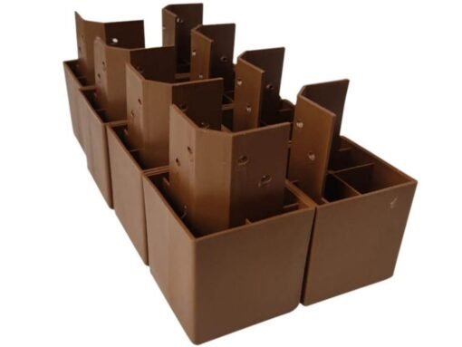 Kit com 8 pés plástico - Freijó - Imagem 2