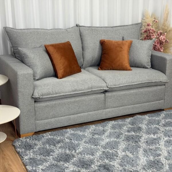 Sofá Beirut Living Molas Ensacadas 1.80m - Cinza Linho