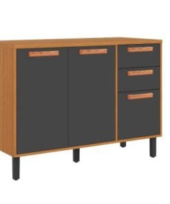 Balcão de Cozinha Nápoles 1,20m - Cinamomo/Grafite