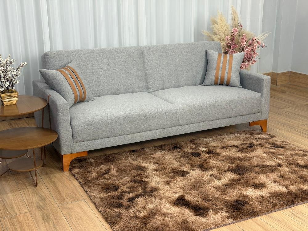Sofa Cama Luizi 2.09m - Cinza Linho