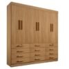 Guarda-Roupa Mônaco 6 portas e 12 gavetas - Cinamomo