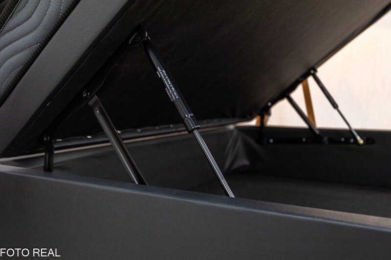 Box Baú Casal Eli Korino Preto Blindado + Colchão Casal Ortopédico EPS Iso Dupla Face D-33 138x188x62 Ortobom | Suporta até 260kg - Imagem 7