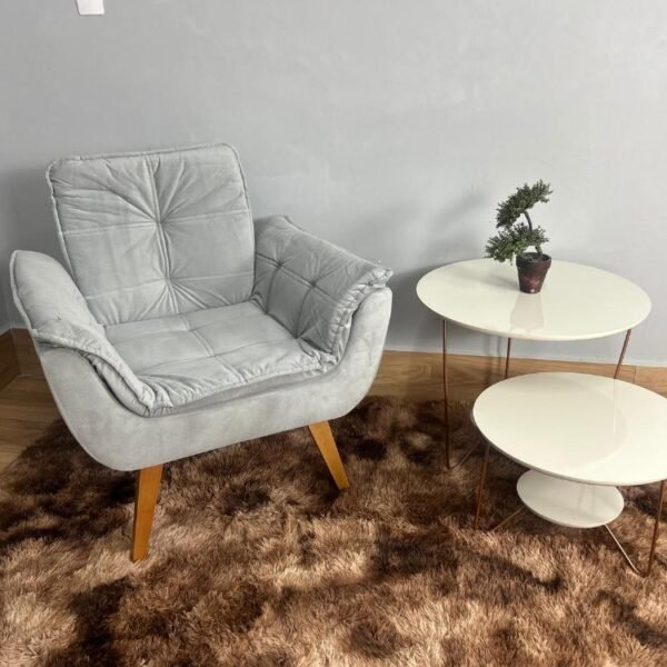 Poltrona Luna Innove - Prata Veludão