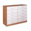 Cômoda 10 gavetas Ref.: 010 - Cinamomo/Off white