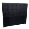 Cabeceira Silas Queen - Preto Suede