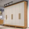 Guarda-Roupa Sergipe 6 Portas - Nature/Off White