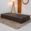 Box Solteiro Sued Marrom 88x188x31 - Ortobel