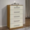 Cômoda 5 gavetas Ref.: 013 - Cinamomo/Off