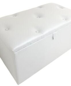 Recamier Baú Solteiro - Branco Corino