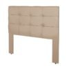 Cabeceira Cama Box Queen 1.60 Eslovênia Veludo Bege