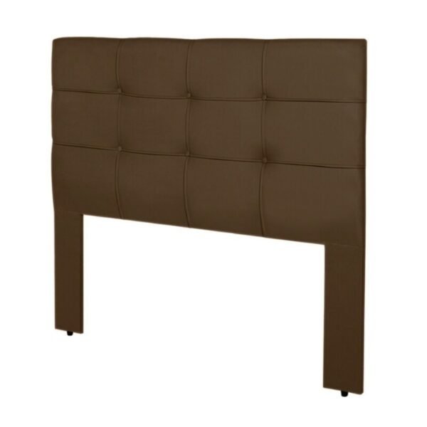 Cabeceira Cama Box Queen 1.60 Eslovênia Veludo Marrom