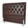 Cabeceira Queen Lavínia Korino Marrom Larg. 1.60m