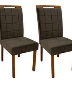 Conjunto Cadeiras Las Vegas 2 unidades - Cinamomo/Marrom