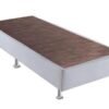 Base Box Silmer Solteiro Corino Branco - 88x188x26