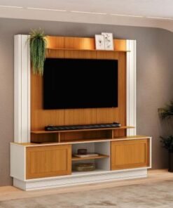 Home Átila 55" - Off White/Cedro