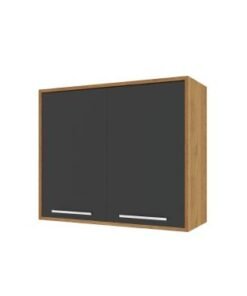 Armário de Cozinha Aéreo Paris 0,80m - Cinamomo/Grafite