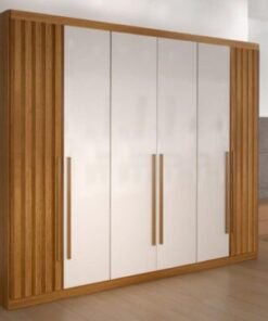 Guarda-Roupa Maldivas 6 Portas e 6 Gavetas - Cinamomo/Off White