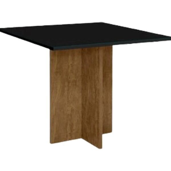 Mesa de Jantar Los Angeles 0.90x0.90 - Cinamomo/Preto