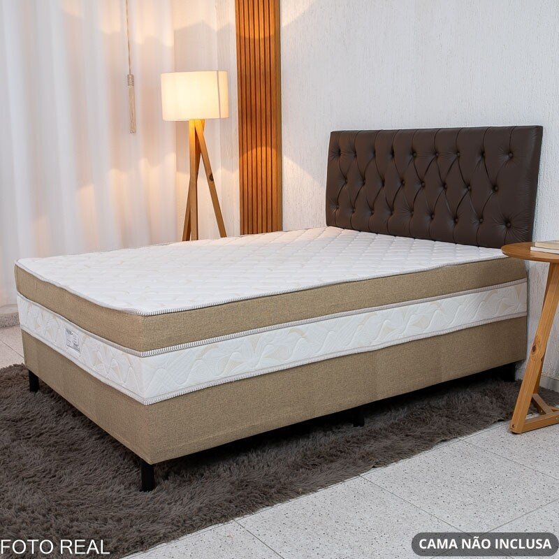 Painel Cabeceira Box Casal 1.40 Lavínia Korino Marrom - Imagem 2