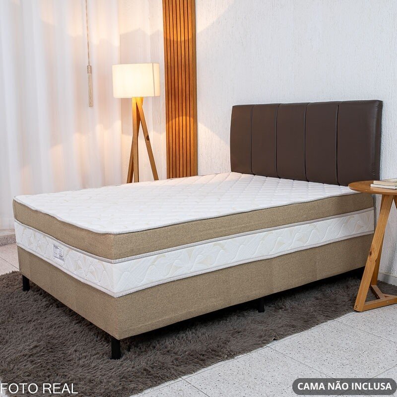 Painel Cabeceira Box Casal 1.40 Roma Korino Marrom - Imagem 2