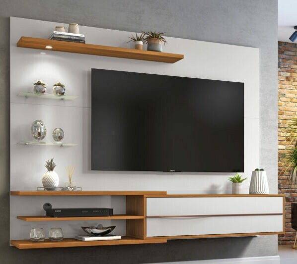 Painel NT 1115 Off White/Frejó C/ Led TV até 60 Polegadas Larg. 1.80m - Notável