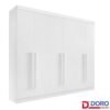 Guarda-roupa Casal Da Vinci Plus Branco 6 Portas 6 Gavetas 100% MDF Larg. 2.75m - D Doro