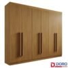 Roupeiro Casal Da Vinci Plus Cinamomo 6 Portas 6 Gavetas 100% MDF Larg. 2.75m - D Doro
